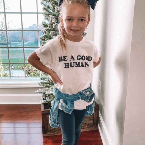 Be a Good Human Unisex Kids/ Toddler Tee Shirt - Picture 2 of 4